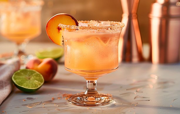 Peach Margarita Cocktail Recipe v002