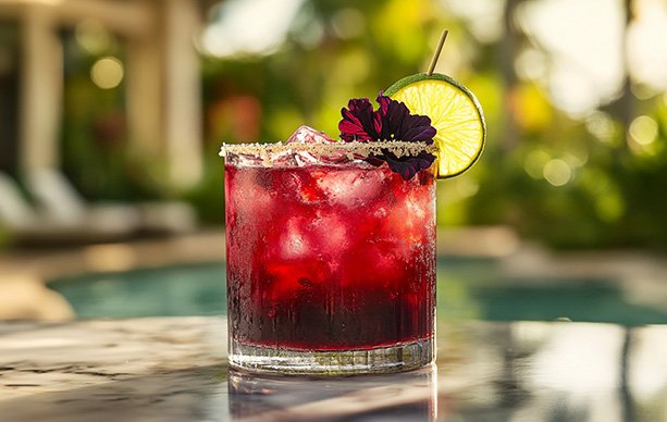 Hibiscus Margarita Cocktail Recipe v002