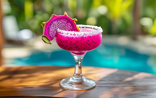 Dragon Fruit Margarita Cocktail Recipe v002