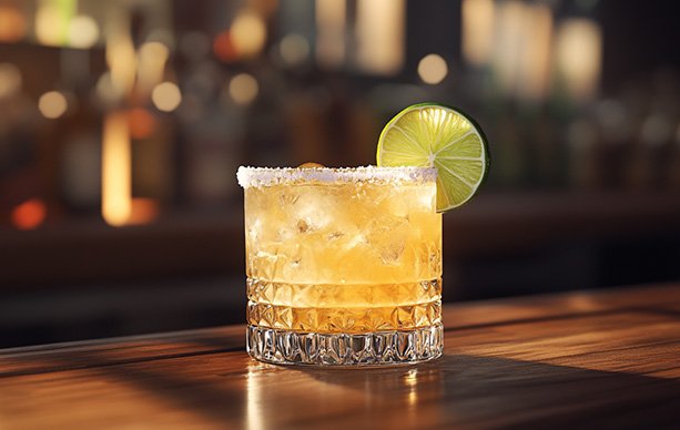 Golden Margarita Cocktail Recipe v002